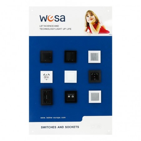 Expositor de pared para Interruptores - Wesa Electric