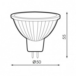 Bombilla LED MR16 Smd Plus 6W