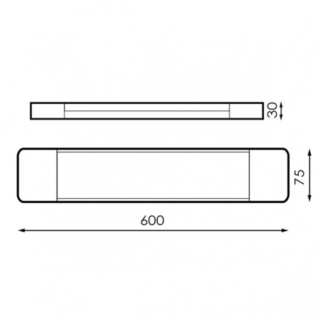 Regleta LED SlimLine Traten 20W - Enlazable