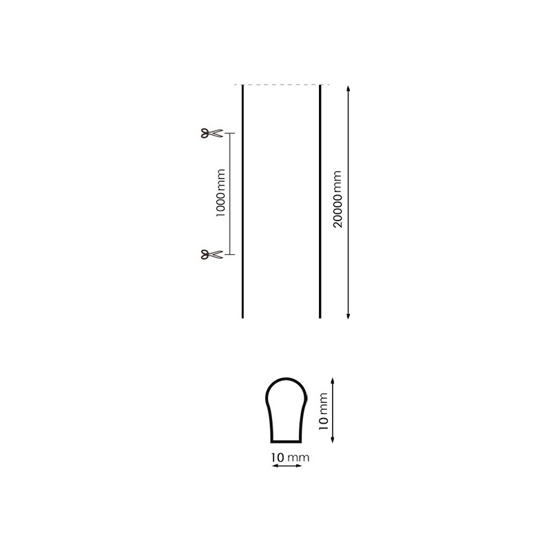 Neón de LED Flexible 24VDC Prozny 12W/m (20 Metros)