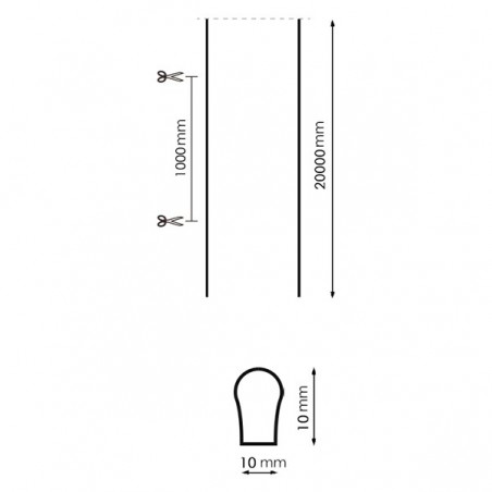 Neón de LED Flexible 24VDC Prozny 12W/m (20 Metros)