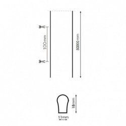 Neón de LED Flexible 220VAC Prozny 8.5W/m - 1 Metro