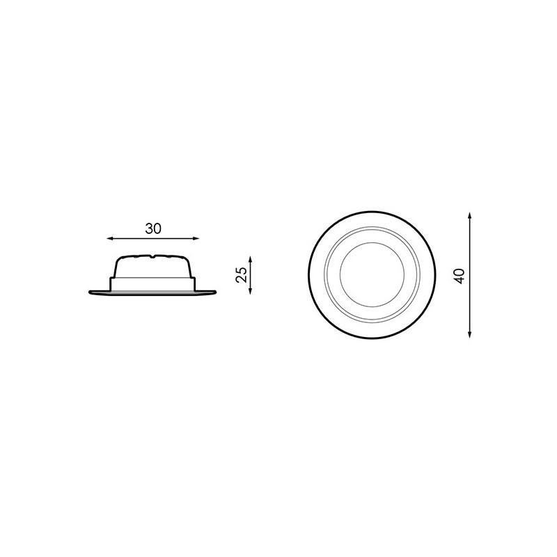 Downlight LED Back 3W