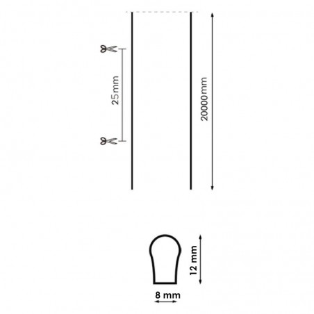 Neón de LED Flexible 24VDC Prozny 6W/m (20 Metros)