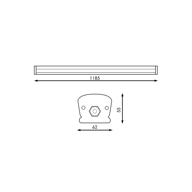 Regleta LED SlimLine Garaz 50W IP65