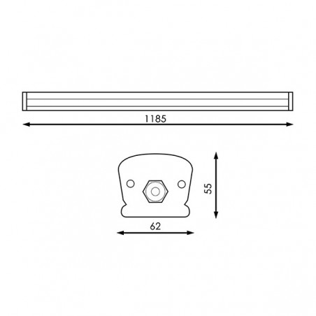 Regleta LED SlimLine Garaz 50W IP65