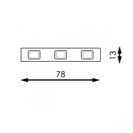 Cadena de 20 Módulos de 3 LED SMD 5730 12V 0.75W