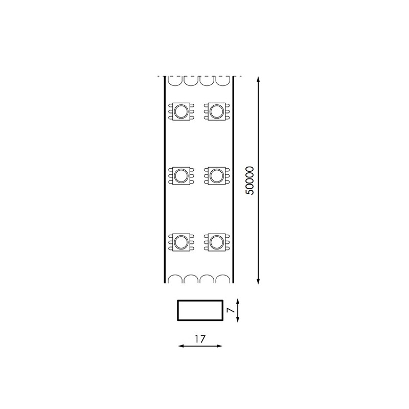 Tira de LED 220VAC SMD 2835 Silmy 14W/m - 1 Metro