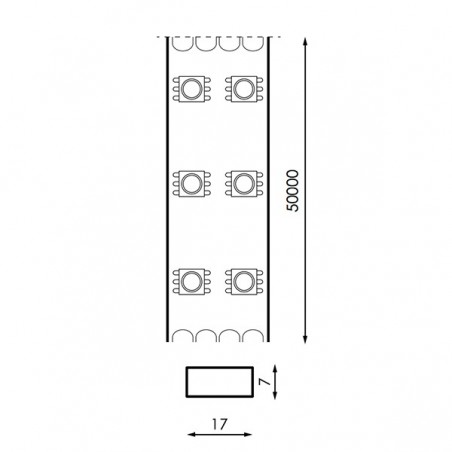 Tira de LED 220VAC SMD 2835 Silmy 14W/m - 1 Metro