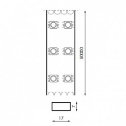 Tira de LED 220VAC SMD 2835...