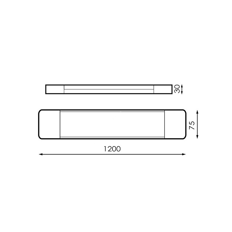 Regleta LED SlimLine Traten 40W - Enlazable