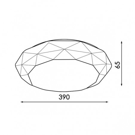 Plafon LED Circular Dial 36W