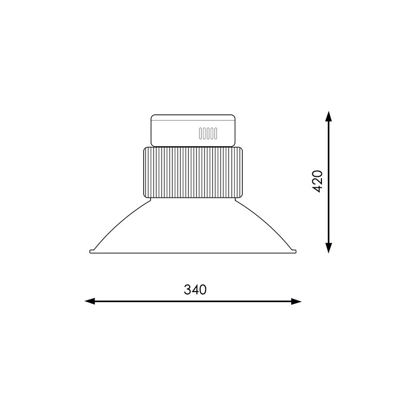 Campana LED SMD Pro Chimney 200W