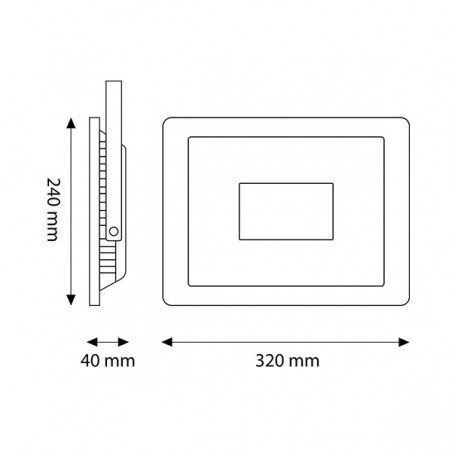 Foco proyector LED SMD Lexsir 150W Regulable