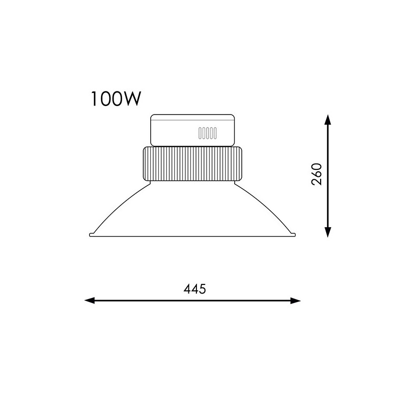 Campana LED SMD Pro Chimney 100W