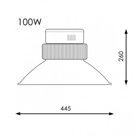 Campana LED SMD Pro Chimney 100W