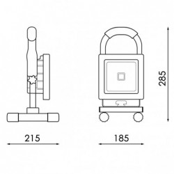 Foco proyector LED portátil...