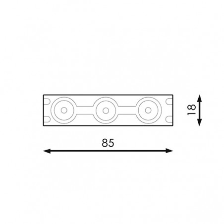 Cadena de 20 Módulos de 3 LED SMD 2835 12V 1.5W