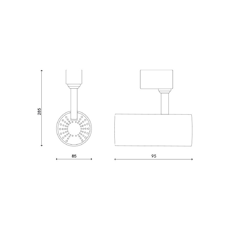 Foco LED para carril Black Roma 30W Monofásico