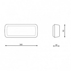 Emergencia LED 3W Zovy...