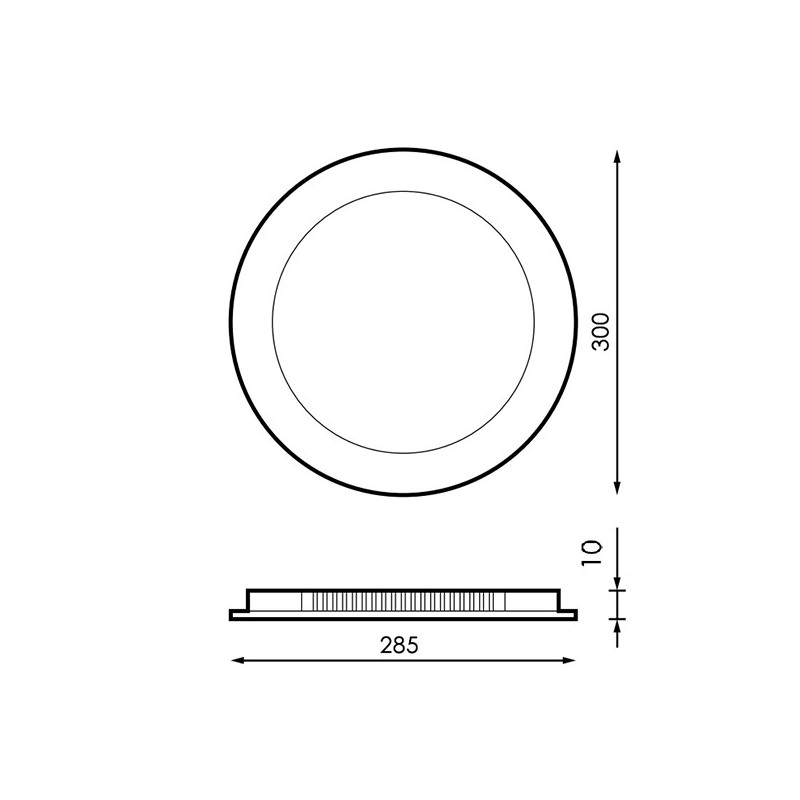 Panel LED Circular Serie Slim 25W