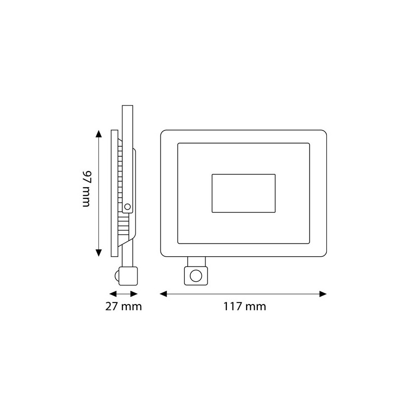 Foco proyector LED SMD Lexsir 20W Regulable con sensor PIR