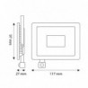 Foco proyector LED SMD Lexsir 20W Regulable con sensor PIR