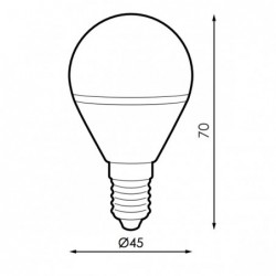 Bombilla LED E14 G45 7W