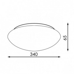 Plafon LED Circular Ice 24W