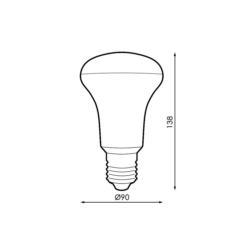 Bombilla LED E27 R90 15W