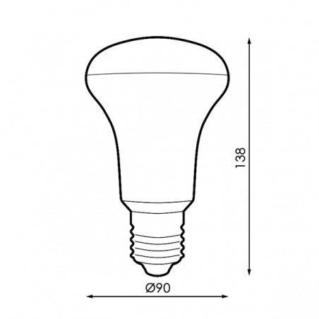 Bombilla LED E27 R90 15W