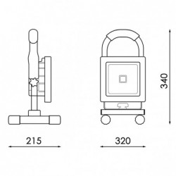 Foco proyector LED portátil...