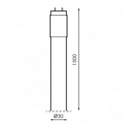 Tubo LED T8 1500 mm Stak...