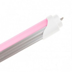 Tubo de LED T8 1200 mm Ekran 17W Rosa Conexión Un Lateral