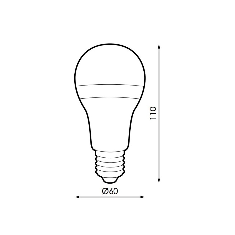 Bombilla LED E27 A60 10W