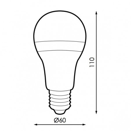 Bombilla LED E27 A60 10W