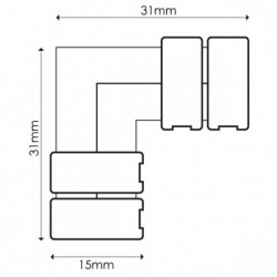 Conector para Tira 10MM...