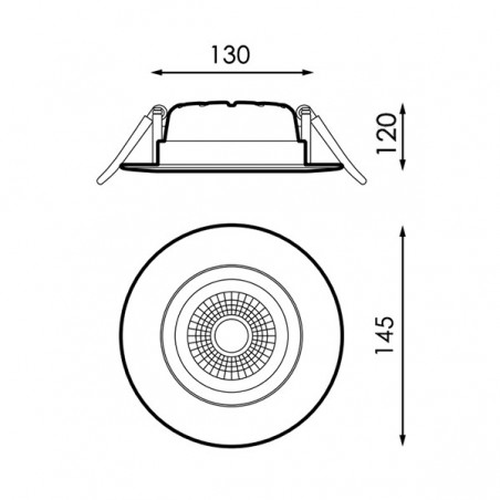 Downlight LED CobMon 20W