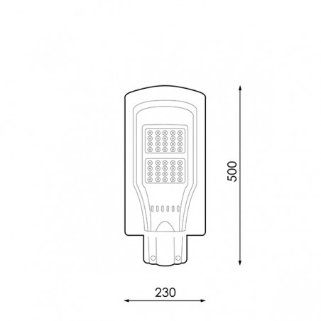 Farola Solar LED para Alumbrado Público 40W con Sensor