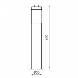 Tubo LED T8 600 mm Stak 9W...