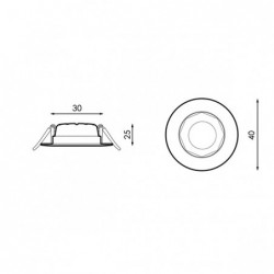 Downlight LED Star 3W