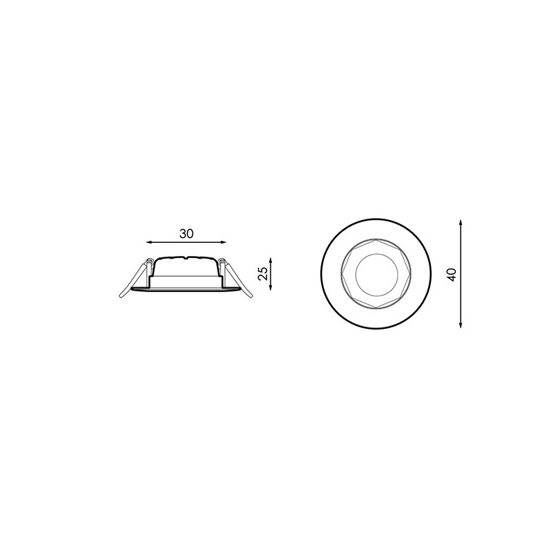 Downlight LED Star 3W