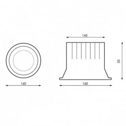 Downlight LED Luxtar 30W (UGR 19)