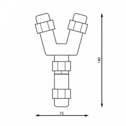 Conector en Y IP68