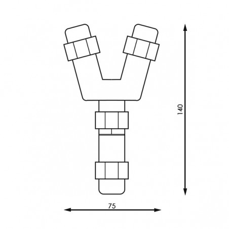 Conector en Y IP68