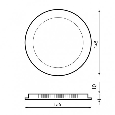 Panel LED Circular Serie Slim 9W