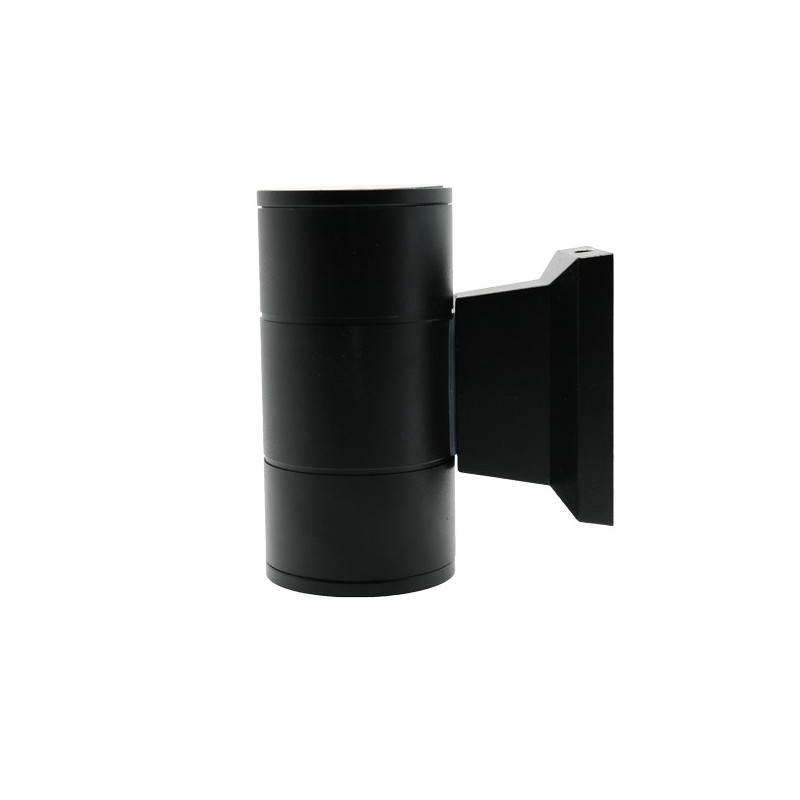 Aplique de pared LED Tube Black 2X3W IP54