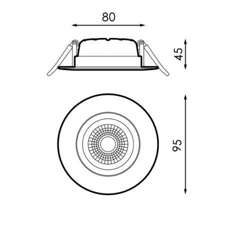 Downlight LED CobMon 10W