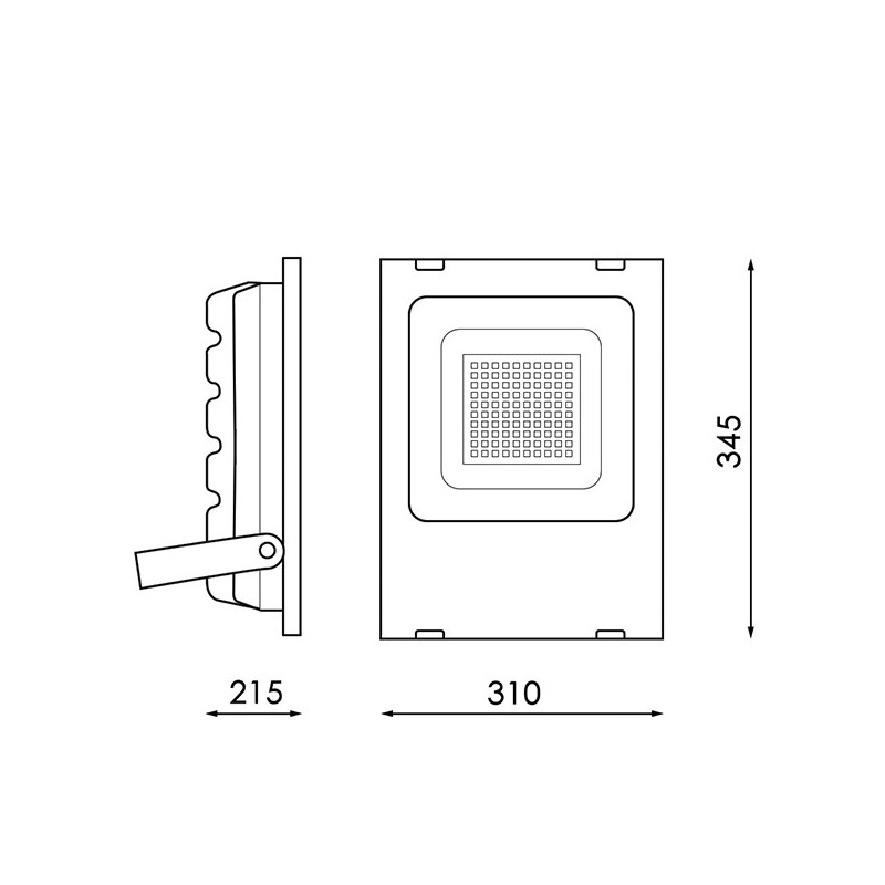 Foco proyector LED SMD Pro 200W 110Lm/W