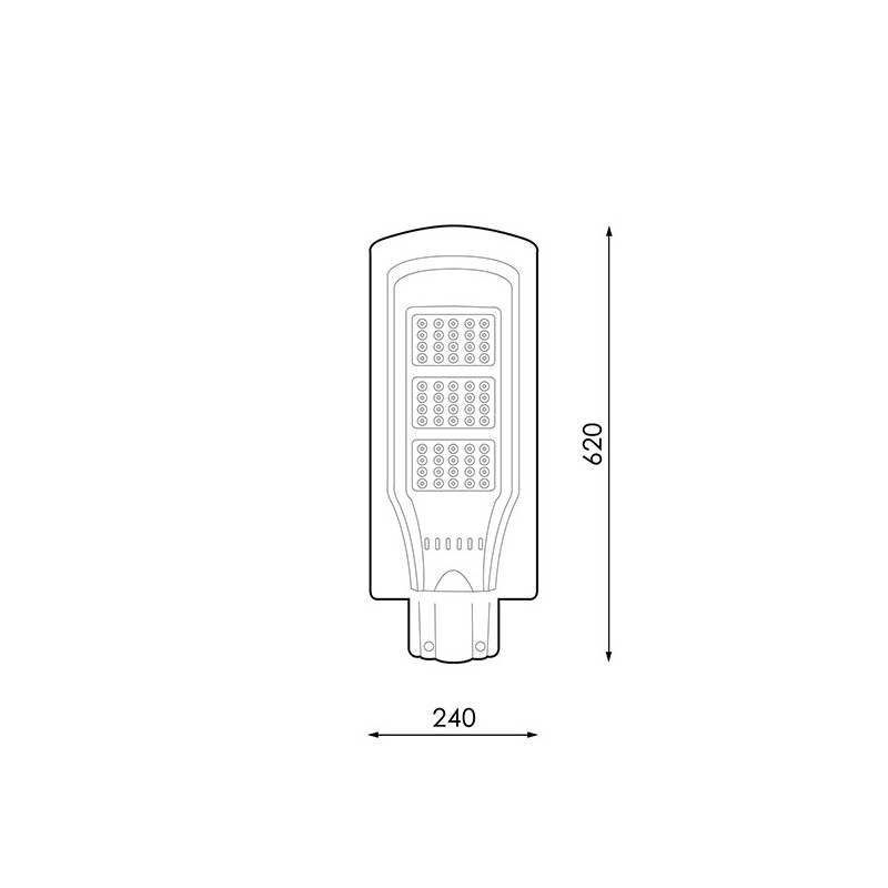 Farola Solar LED para Alumbrado Público 60W con Sensor